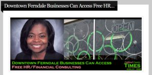 Downtown Ferndale Businesses Can Access Free HR/Financial Consulting